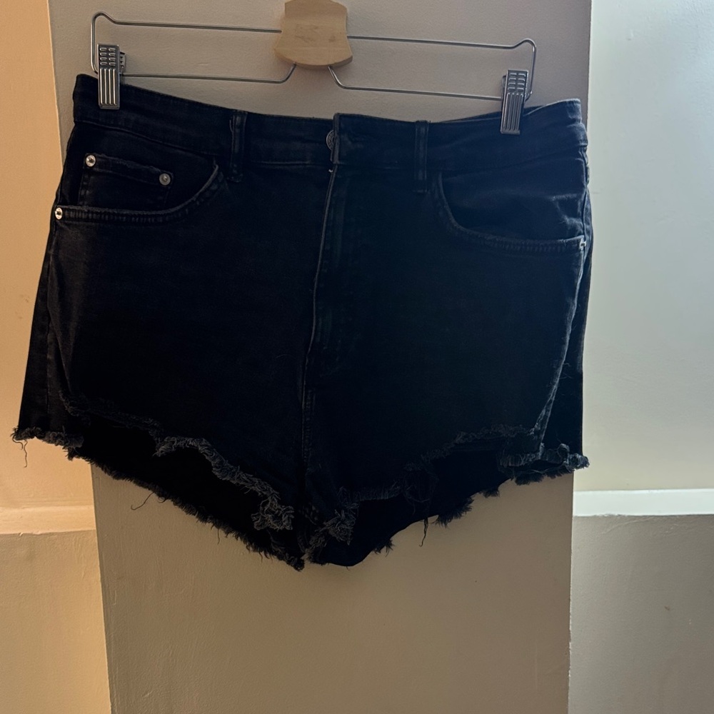 Zara Black Denim Shorts